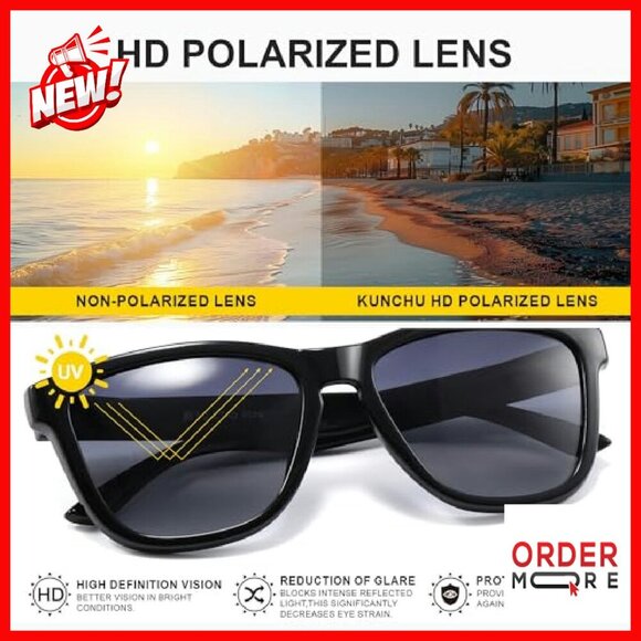 Polarized Sunglasses UV Protection Unisex Driving Retro Classic main image 7